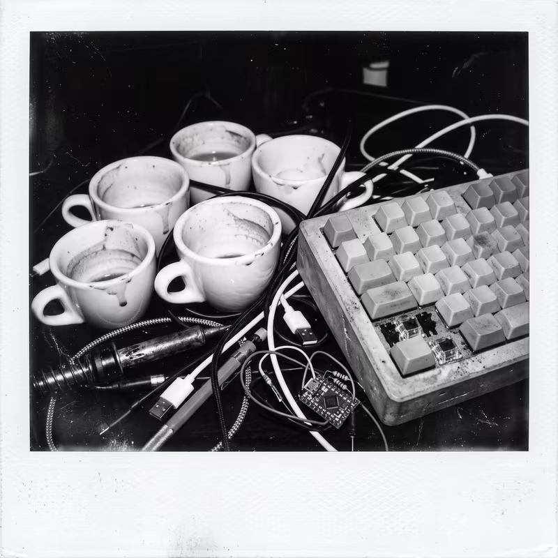 The Herzog studio desk